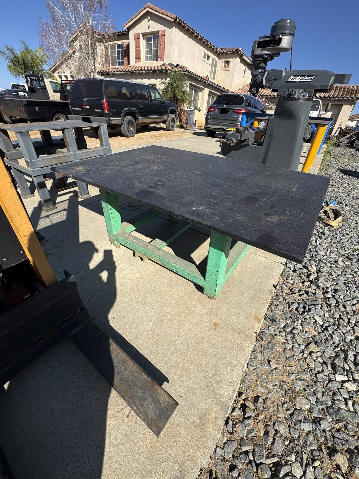 6x4' welding table 1" top