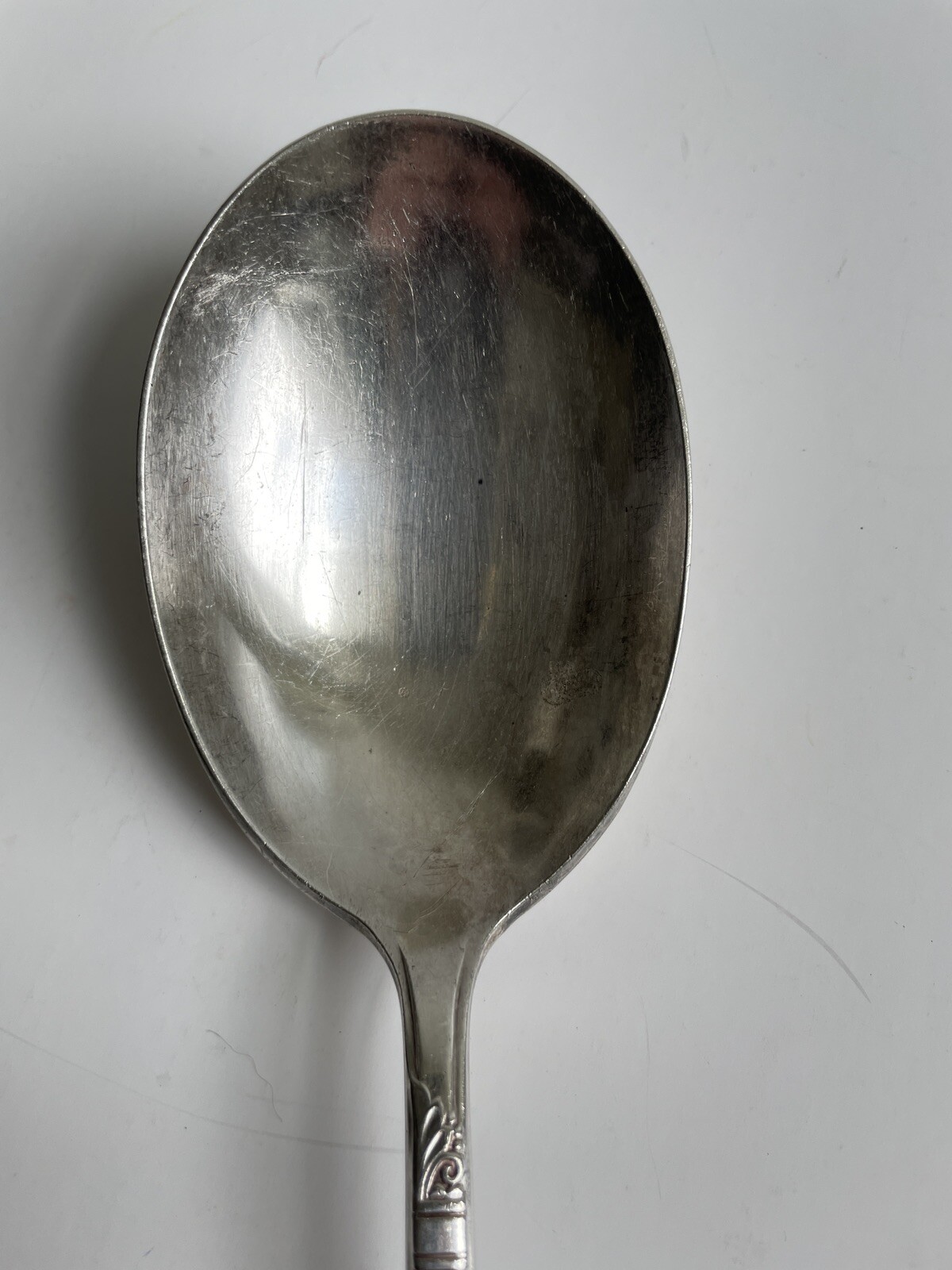 Wm Rogers Stratford Large Serving Spoon Starlight Claridge Heritage Pattern