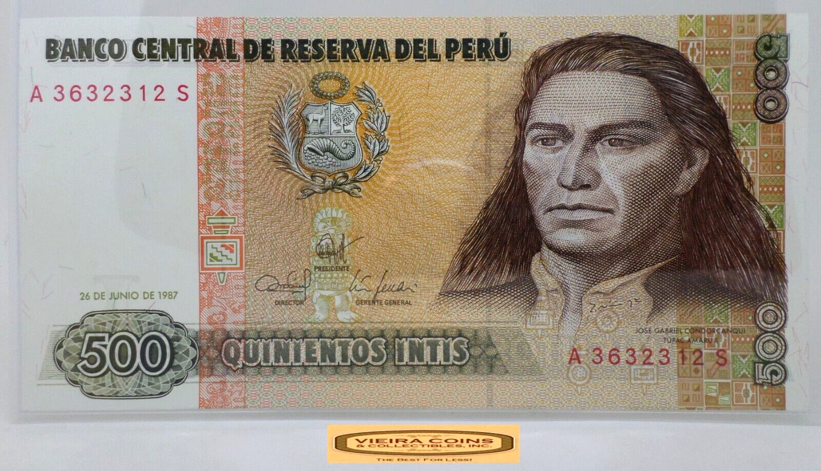 1987 Peru 500 Intis -  #P42649NQ