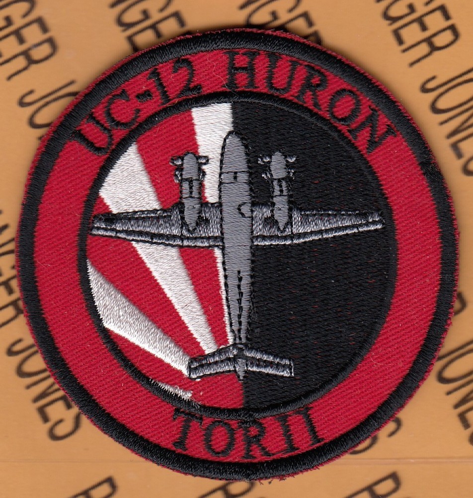 USN Navy UC-12 HURON TORII VF-111 Sundowners ~3" patch c/e