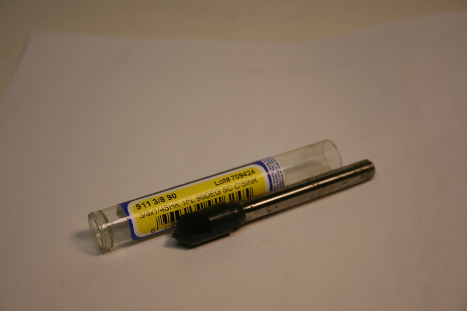 Ultra Tool 91624 3/8" x 1/4" Carbide Coated Counter Sink 1 Flute 90 deg. Drill