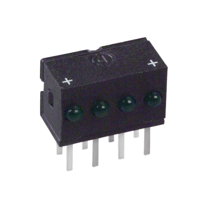 555-4301 LED 2MM QUAD Green