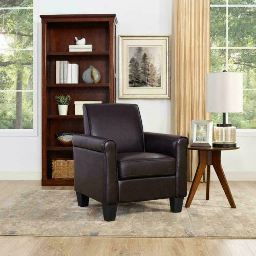 Modern Faux Leather Arm Chair Accent Single Sofa Backrest Leisure Seat Furniture