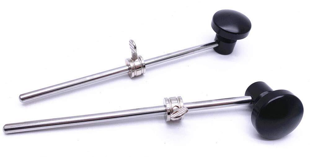 2 Pieces Bass Drum Pedal Beater Aluminum Alloy Hammer Head Percussion Instrum...