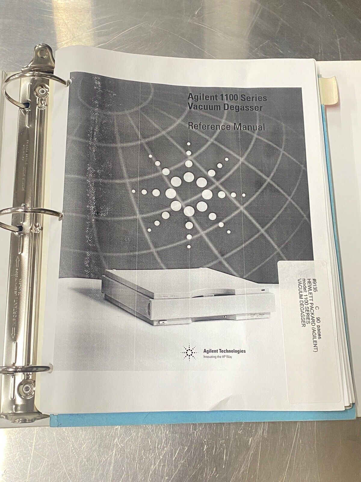 Hewlett Packard Agilent 1100 Sample Capacity Extension & Vacuum Degasser Manuals