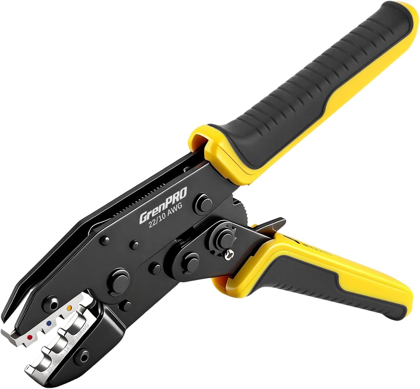 Crimping Tool for Wire, Ratcheting Crimper for Heat Shrink Connectors,