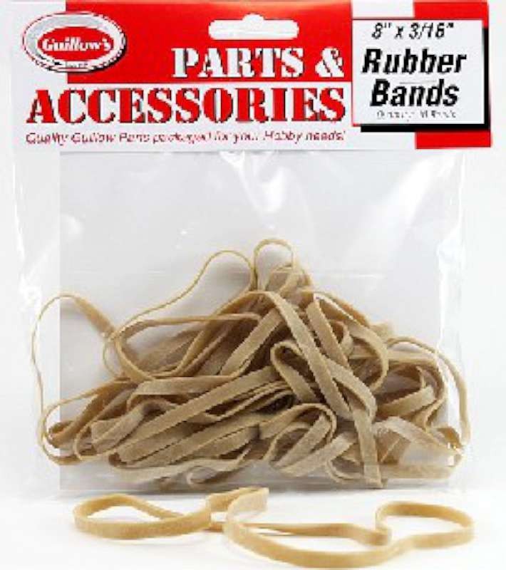 8" x 3/16" Rubber Bands (10)