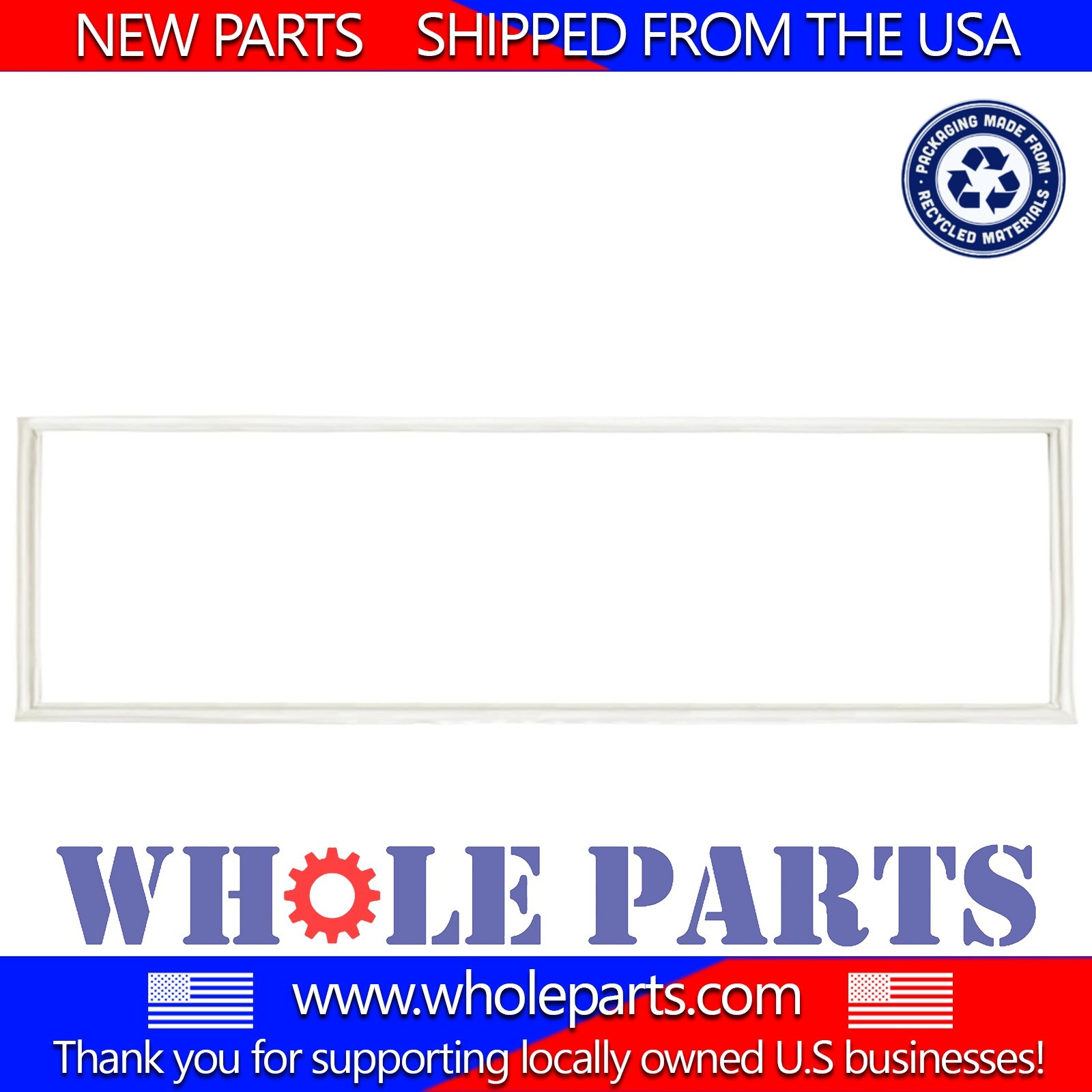 New PB070292 Refrigerator Freezer Door Gasket Seal (42” White) for Viking