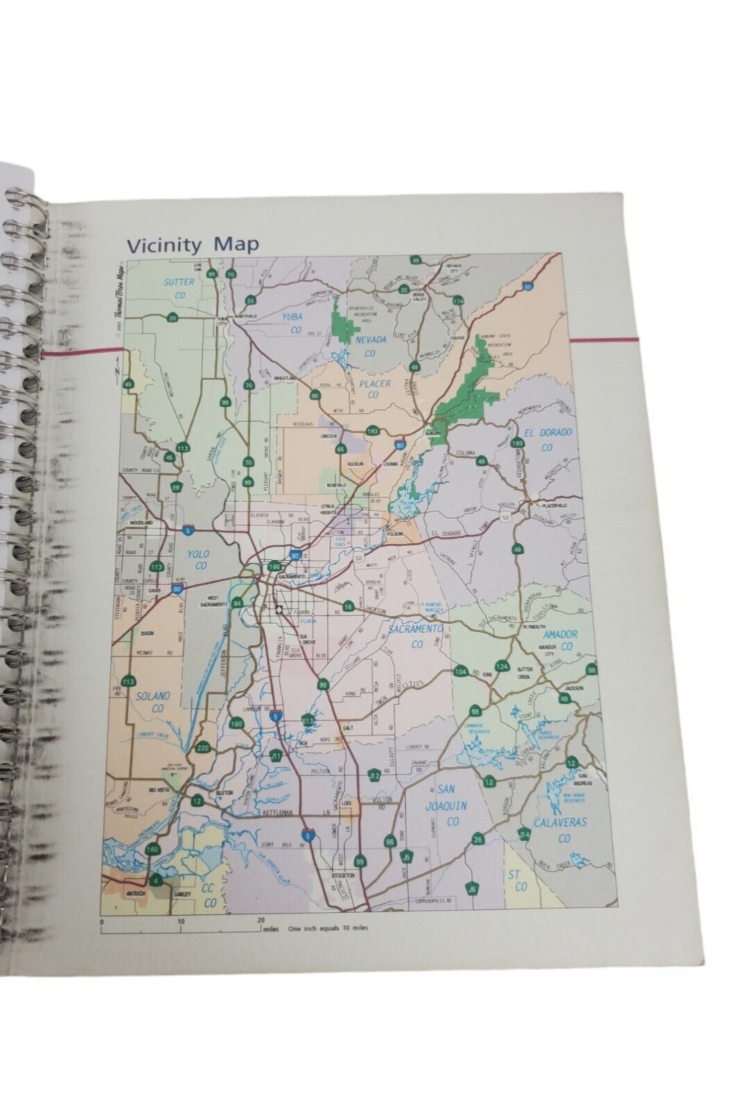 Thomas Guide Sacramento County Street Guide 2003