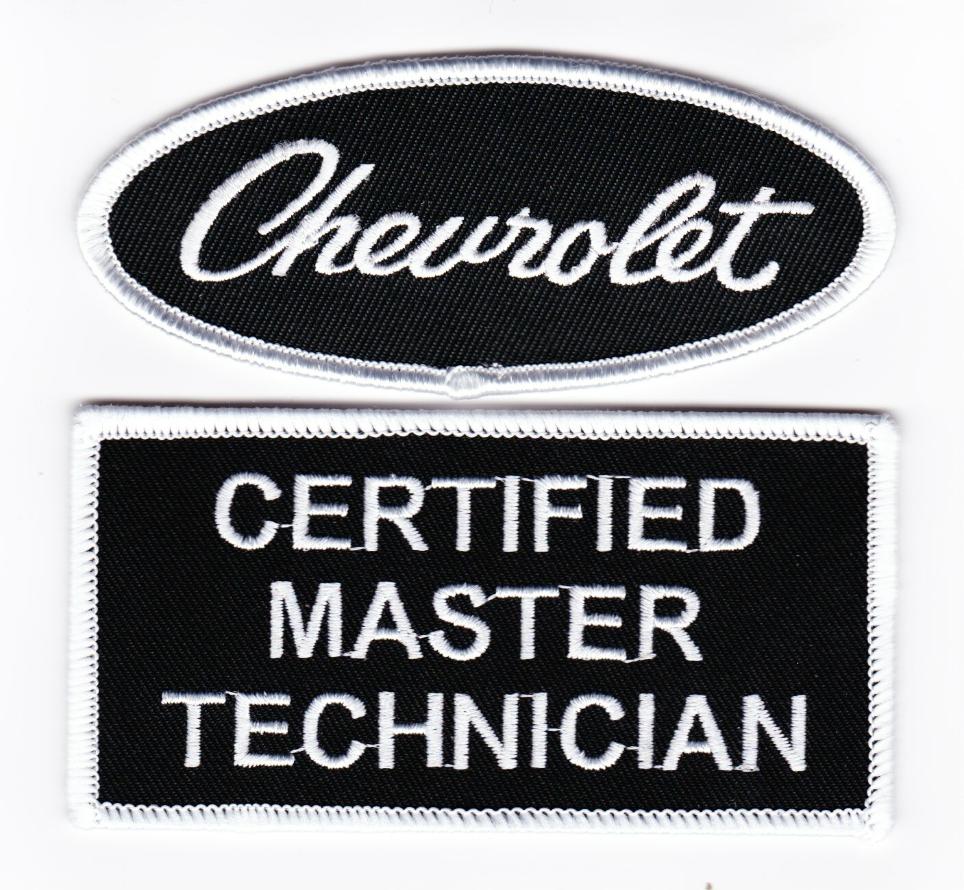 CHEVROLET CERTIFIED MASTER TECH SEW/IRON ON PATCH EMBROIDERED BADGE LOWRIDER