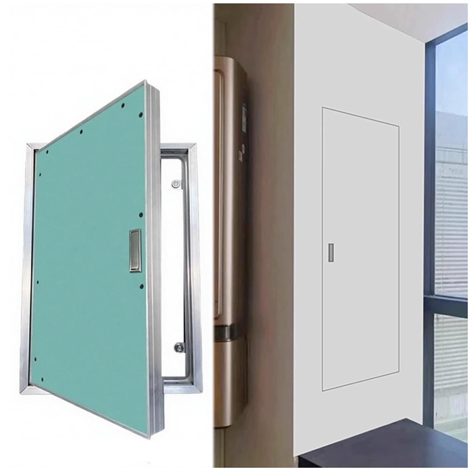 Drywall Access Panel Green Concealed Wall Inspection Door 15.75x47.2in