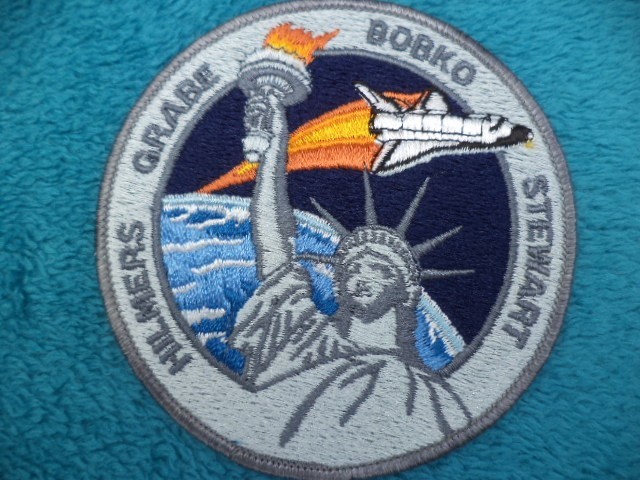 NASA PATCH SPACE SHUTTLE ATLANTIS STS-51-J HILMERS GRABE BOBKO STEWART .