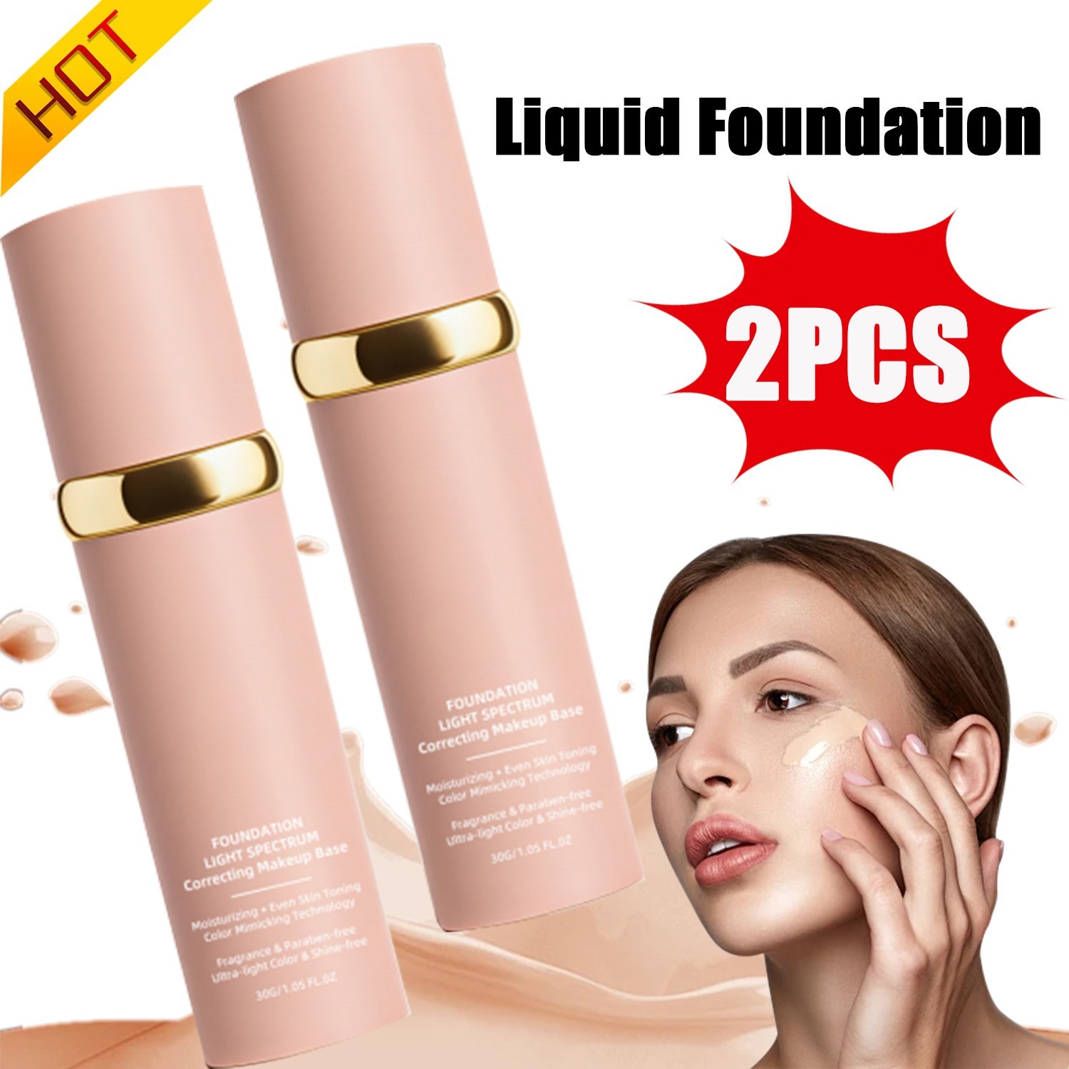 4 in 1 Biomimic Foundation Light Spectrum by Lanisty SPF 50 1.05 fl oz 30g