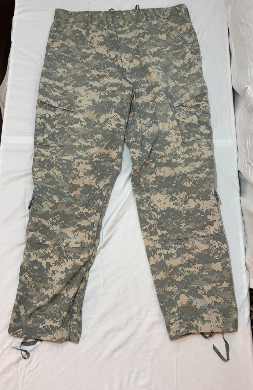 US Army Combat Uniform Trousers ACU UCP Digital Camo Pants Large Regular NYCO