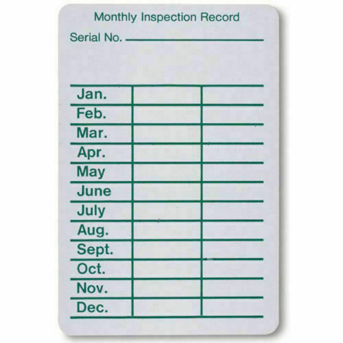 ✅🔥🧯25-lot ADHESIVE PEEL & STICK MONTHLY INSPECTION/SIGN & DATE LABELS 2" X 3"