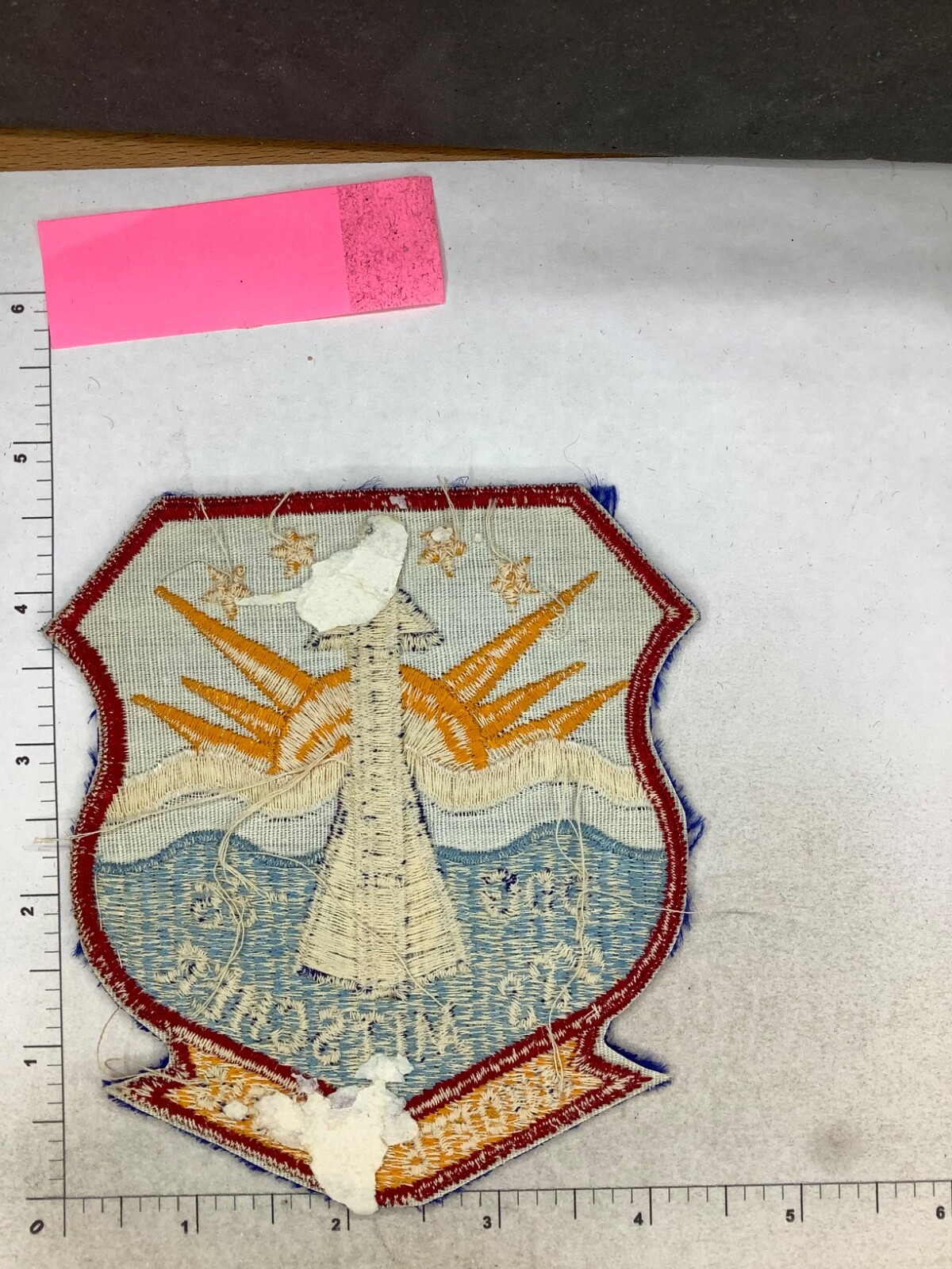 VINTAGE US NAVY USS MITSCHER DDG-35 SHIPS PATCH