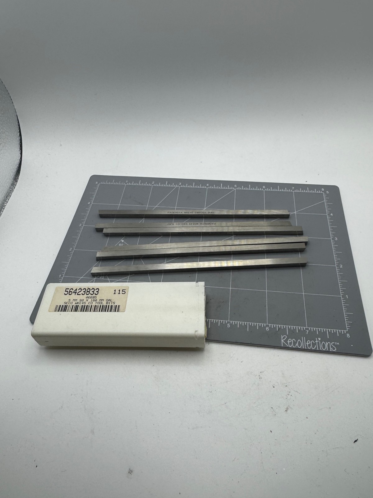SECO Fagersta WKE45 Tool Bit Blanks 5mm Square x160mm Sweden (6PK)