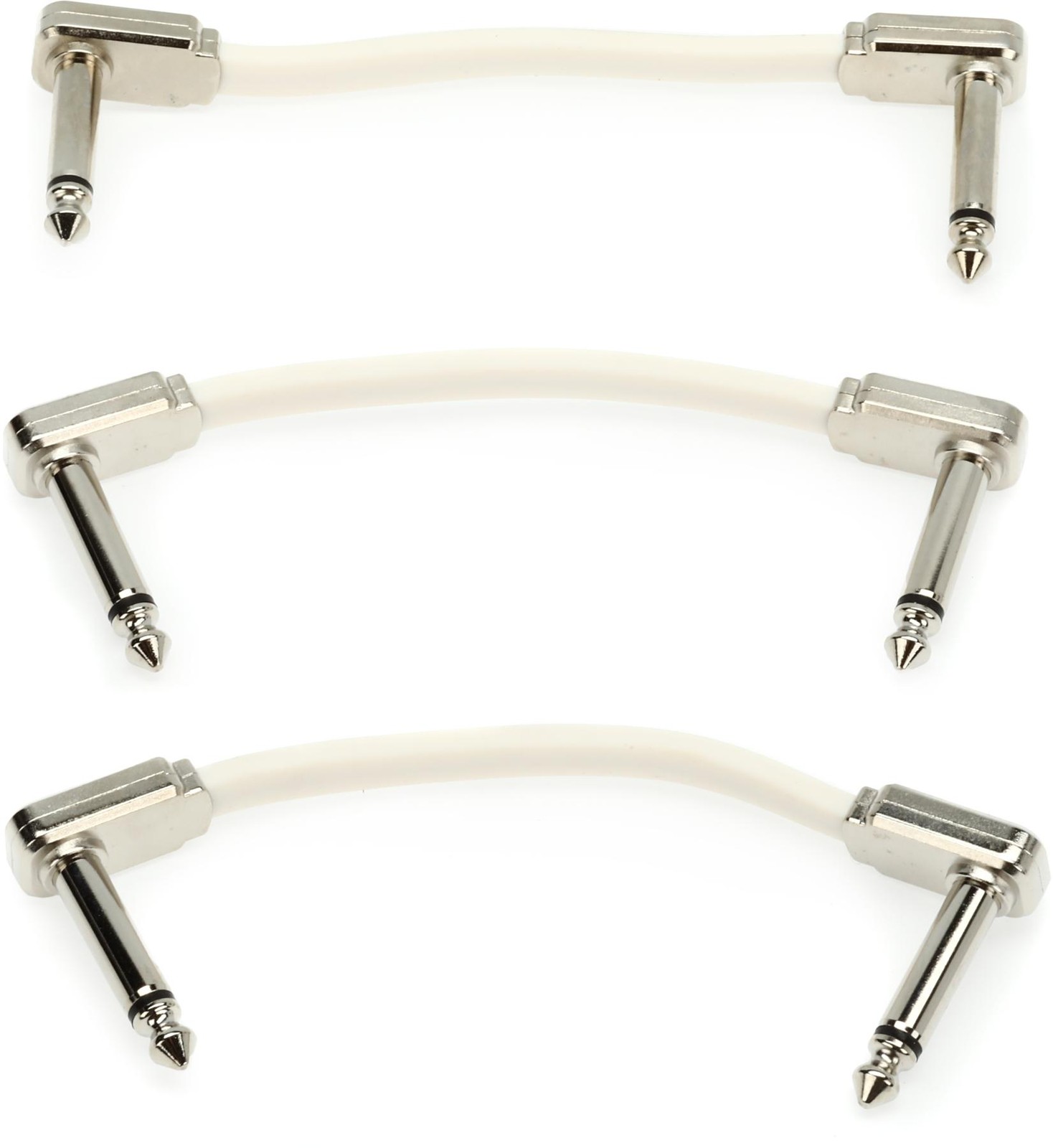 Ernie Ball P06220 Flat Ribbon Pedalboard Patch Cable - Right Angle to Right