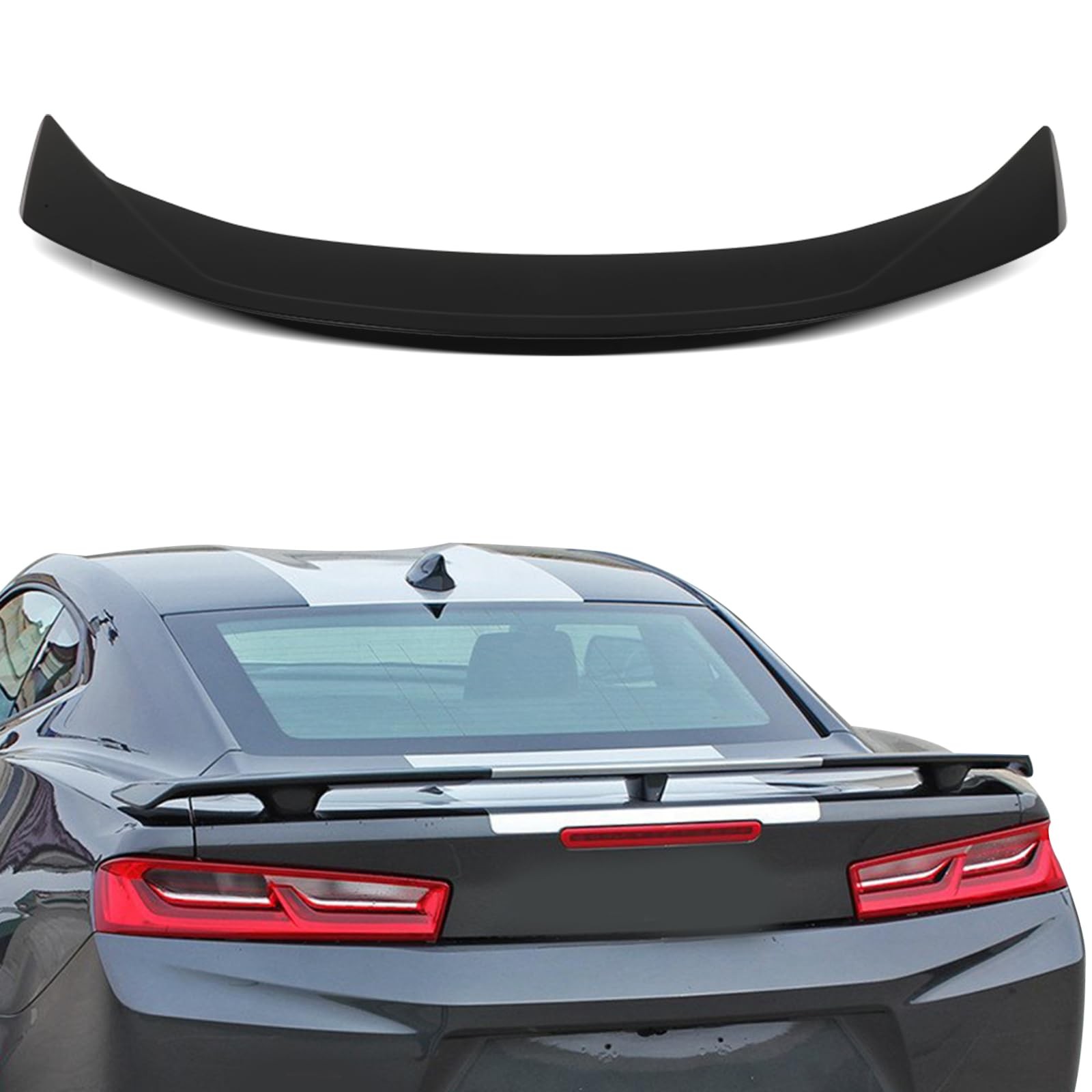 Camaro Spoiler Wing 2016-2021 Matte Black ABS Rear Trunk