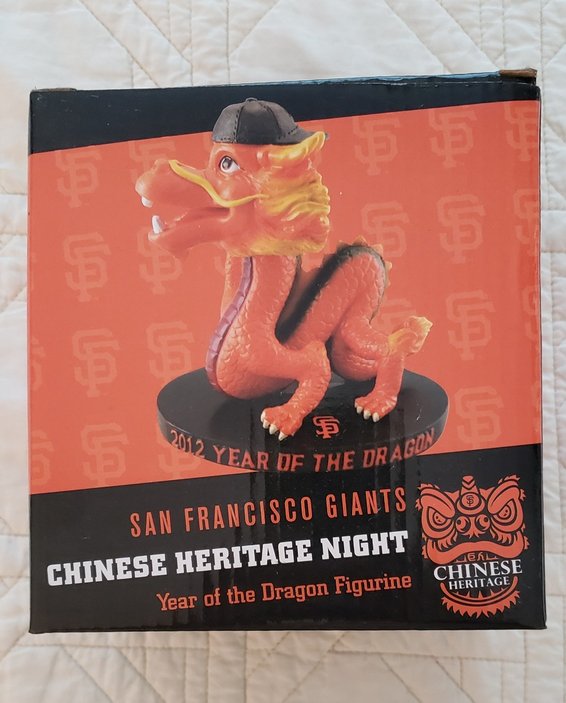 SF Giants Chinese Heritage Year of the Dragon Bobblehead Figurine Sga 2012 NIB