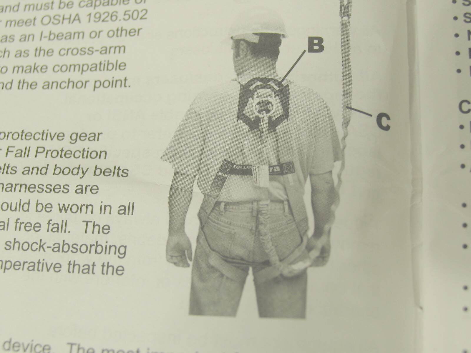 Honeywell miller python body harness 400lb Max
