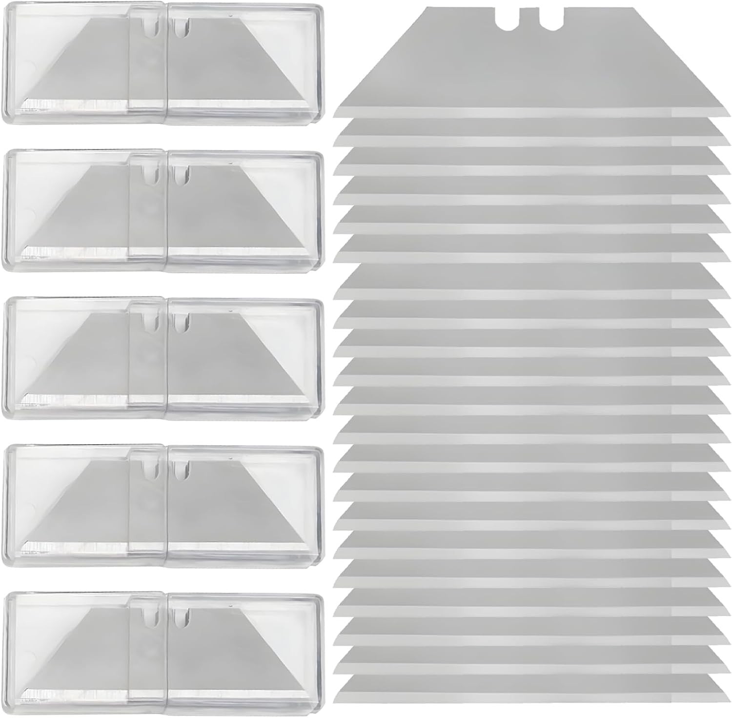 50 Replacement Refill Blades for Safety Box Cutter Utlity Knife carpet drywall