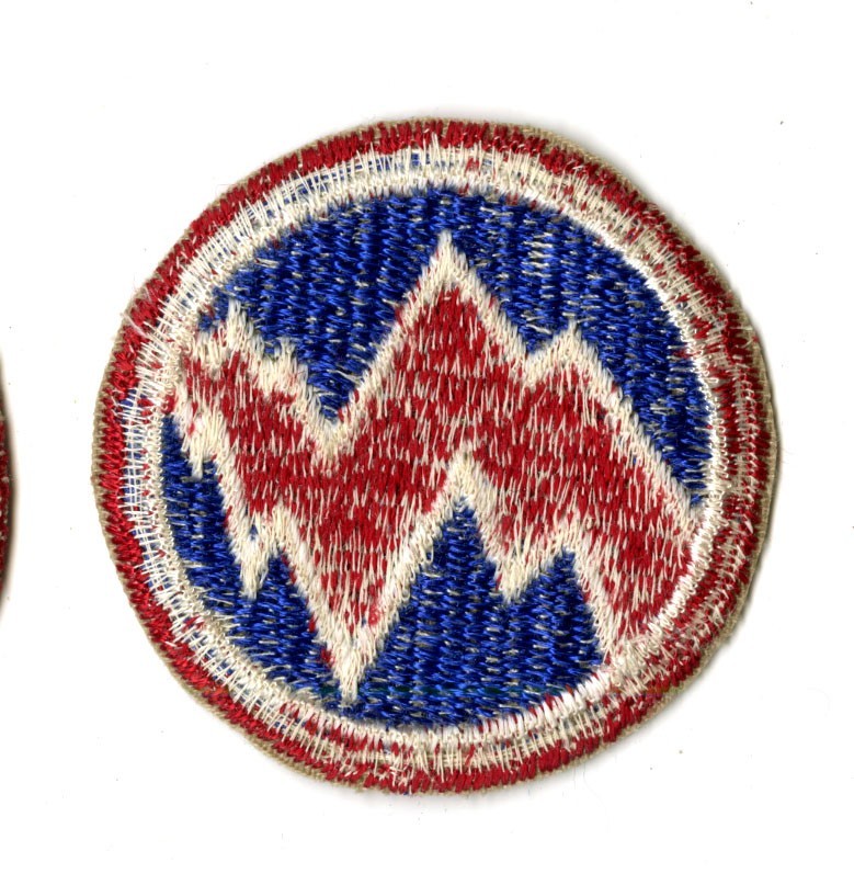 312th Logistics Command White Back Patch Cut Edge