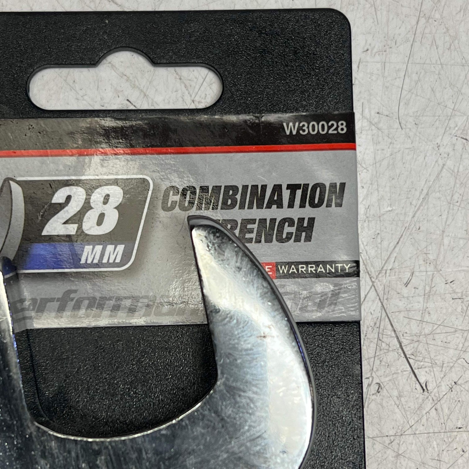PERFORMANCE TOOLS Combination Wrench Corrosion Resistant 28mm Chrome W30028