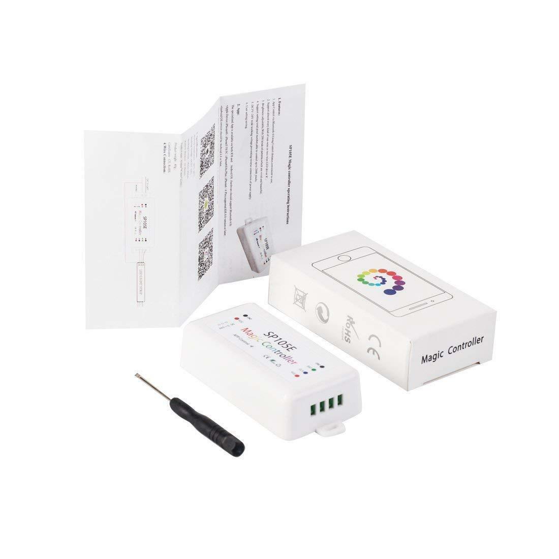 SP105E Controller DC5~24V Bluetooth APP Control WS2811 WS2812B APA102 LED Lights