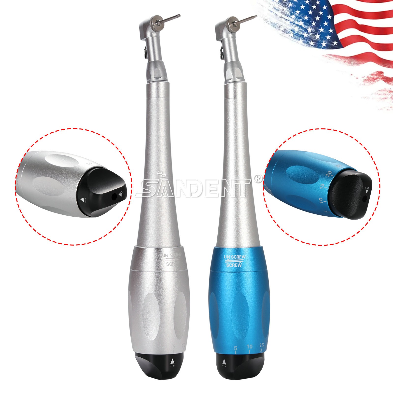 Dental SD Torque Driver Torque Wrench Handpiece Surgident 16 Drivers Universal
