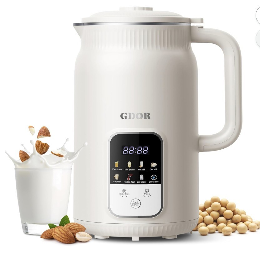GDOR 35oz Nut Milk Maker 9in1 Plant Milk Machine Homemade Almond/Oat/Soy milk S2