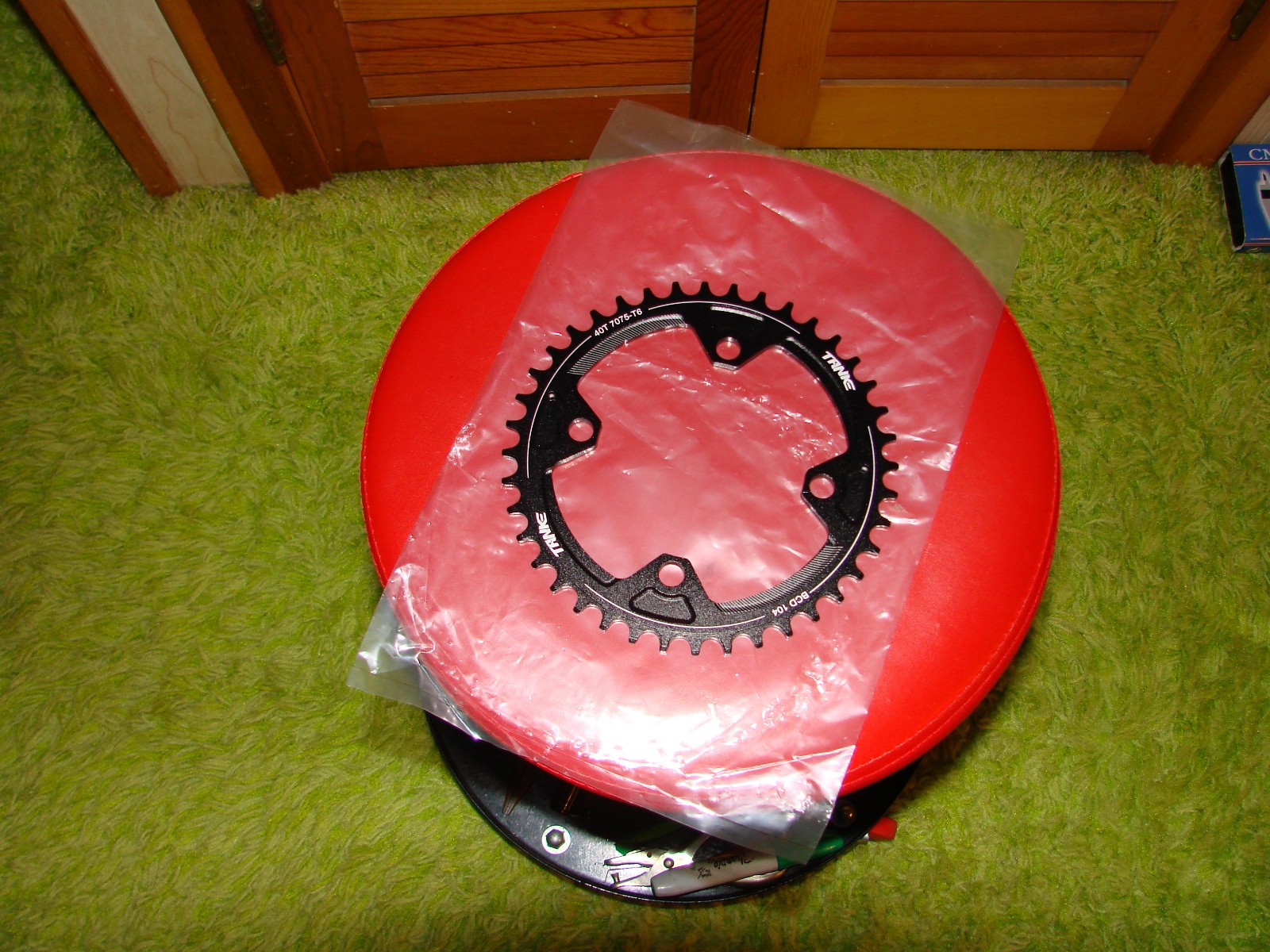 TANKE BLACK 40 TOOTH MTB FRONT CHAIN RING(4 BOLTS)(8 - 12 SPEED )NEW,SALE !!!!!!