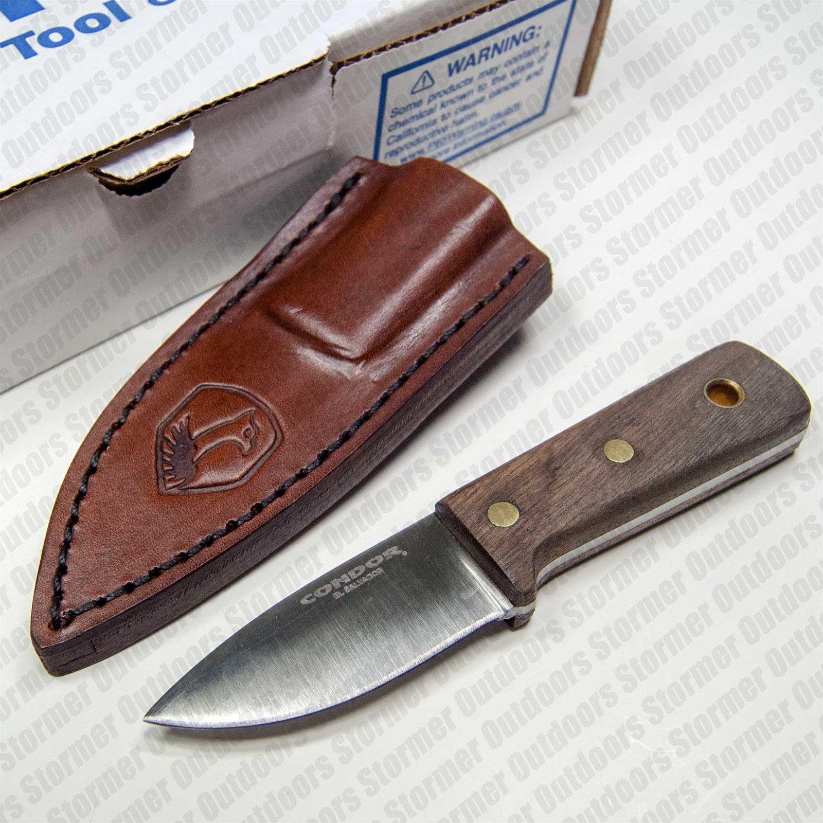 Condor Compact Kephart Knife 1095 Carbon Steel Leather Sheath CTK3936-2.57HC
