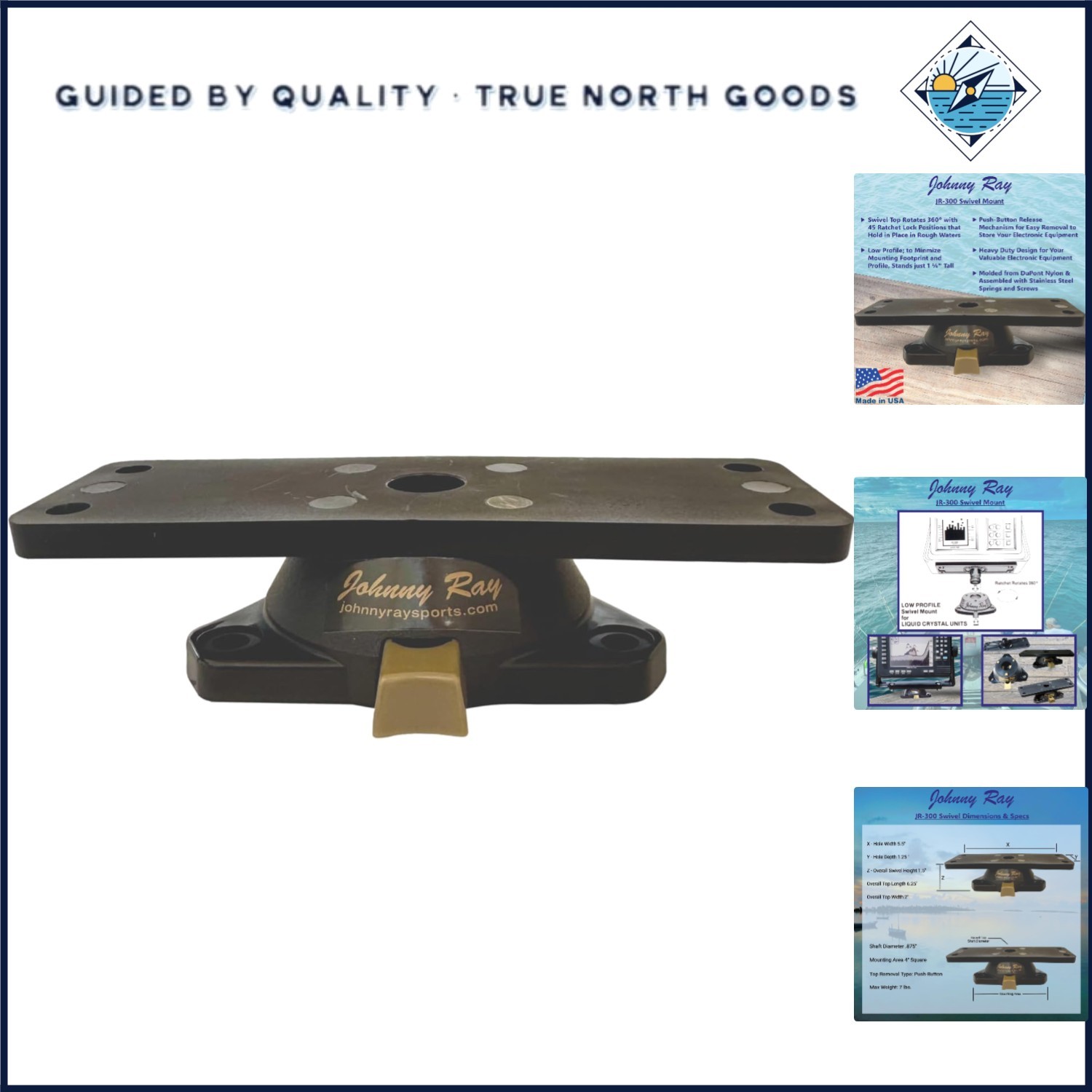 High-Quality Fish Finder Bracket with Stainless Steel Components for Durability