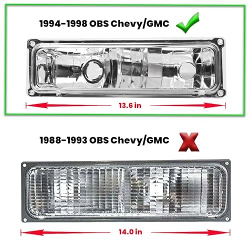 Headlight Assembly with Bumper Lights 4pcs Headlights W/ Bumper Lights