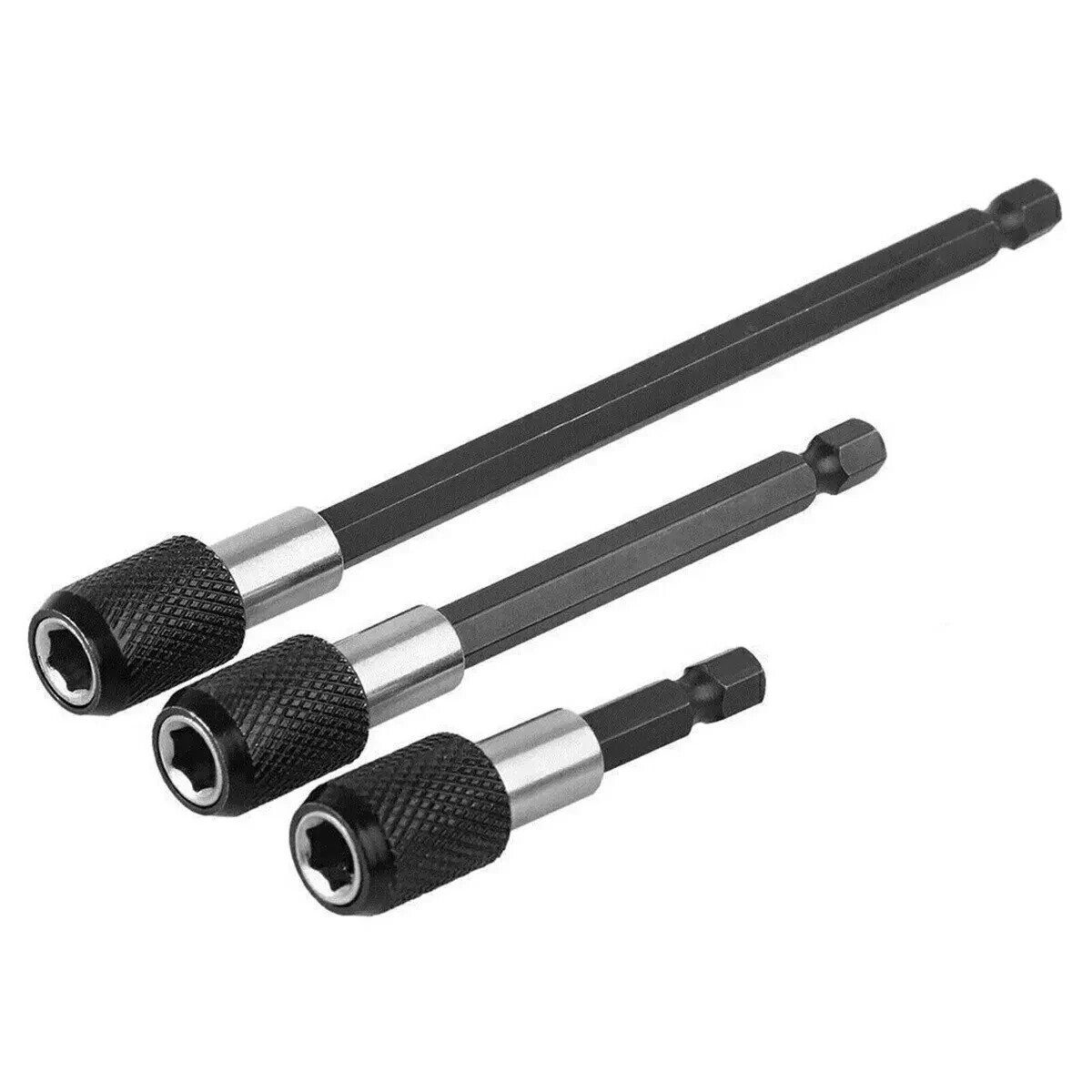 4PC Extension Screwdriver Drill Bit Flexible Shaft Holder Impact Driver Tool Set