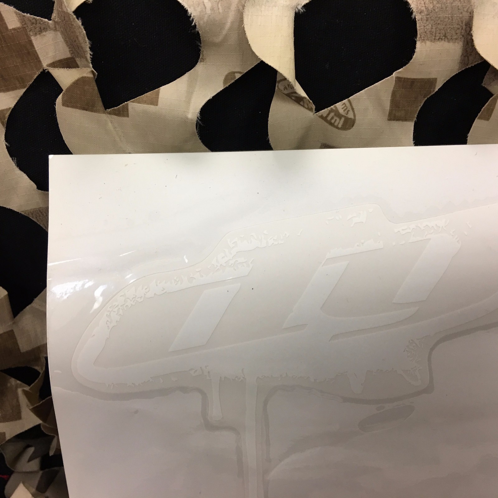 NEW Dye Paintball Sticker Drip Angle 8" - White