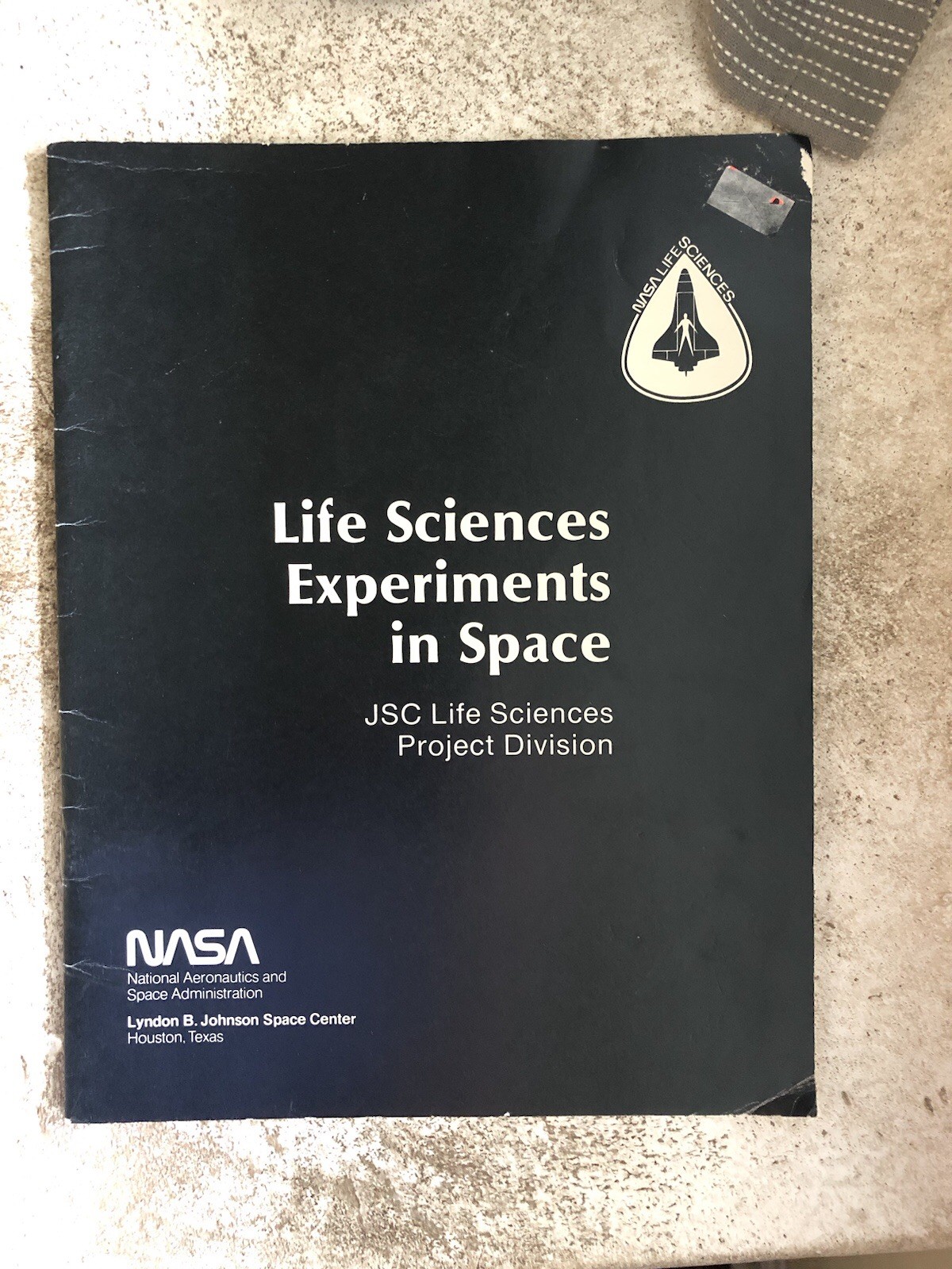 NASA Life Sciences Experiments In Space Booklet 1986 Vtg 24pg Government Print