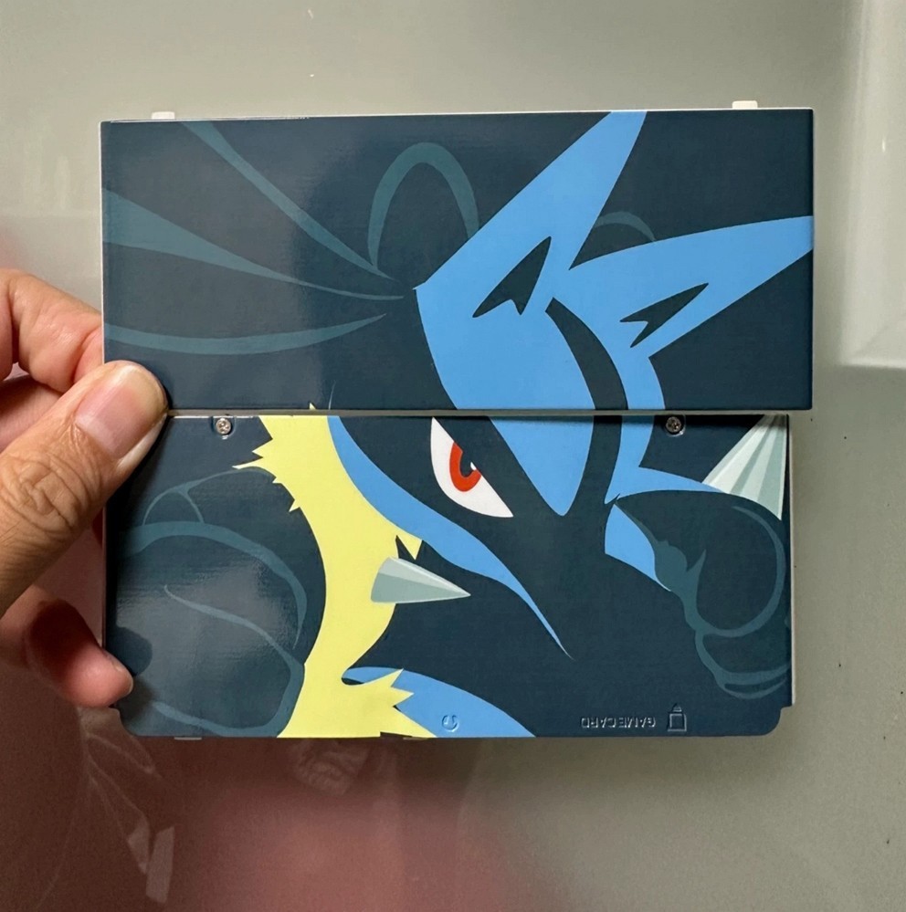 Pokémon Lucario Nintendo New 3DS Cover - Anime-Style Design Replacement Shell~