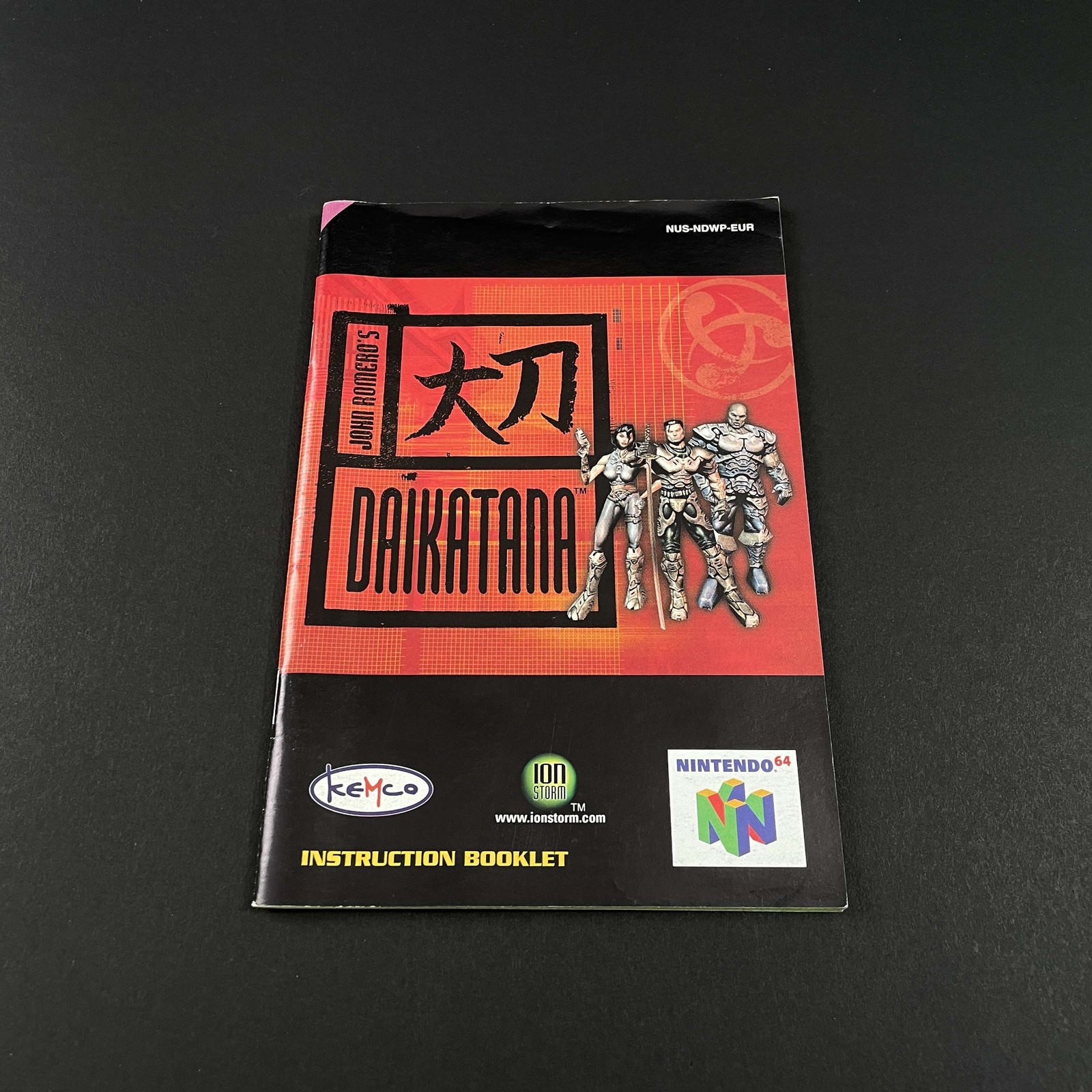 Nintendo 64 Notice John Romero's Daikatana EUR Excellent condition