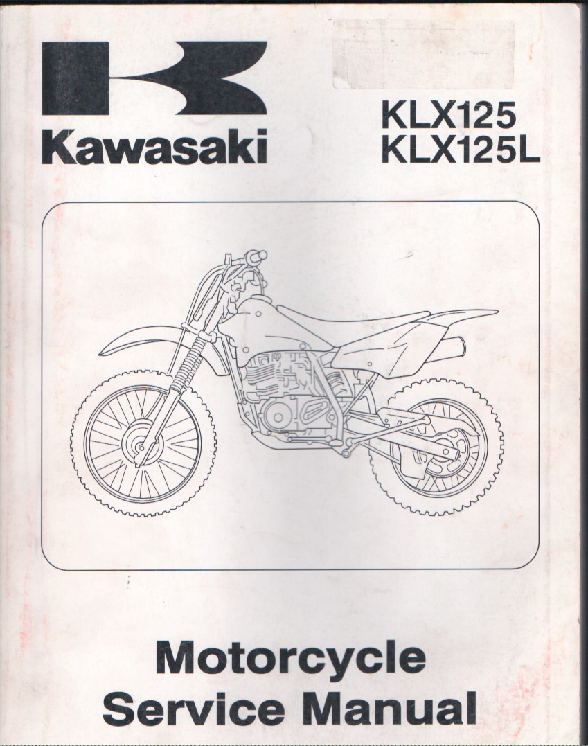 Kawasaki KLX125 KLX125L Motorcycle Service Manual 2003 Model MN2791