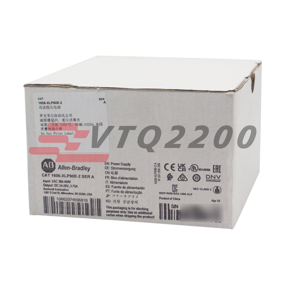 New Allen Bradley 1606-XLP90E-2 Power Supply XLP 90W input 2AC 380V-480V