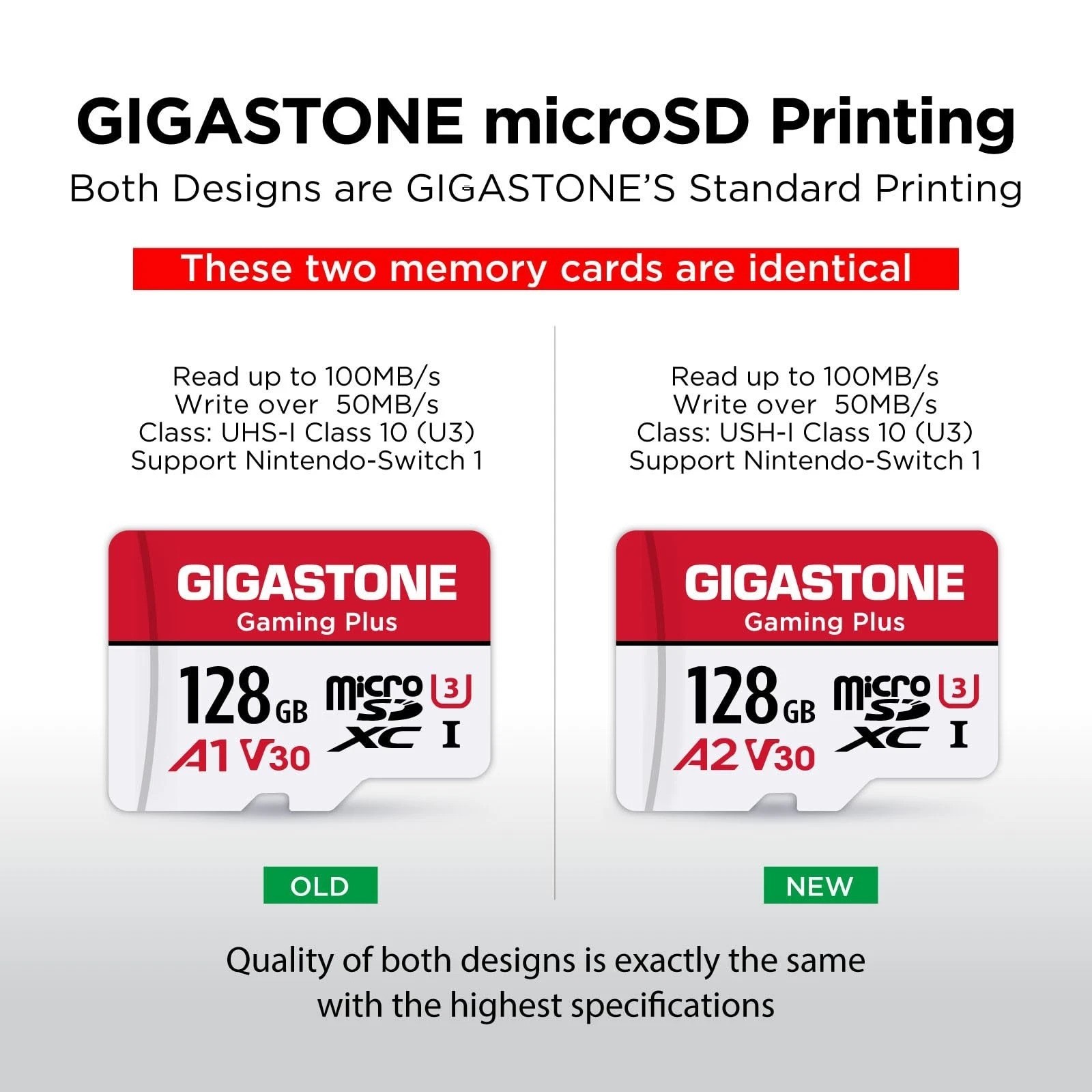 [Gigastone] 128GB Micro SD Card, Gaming Plus, Plus 1-Pack