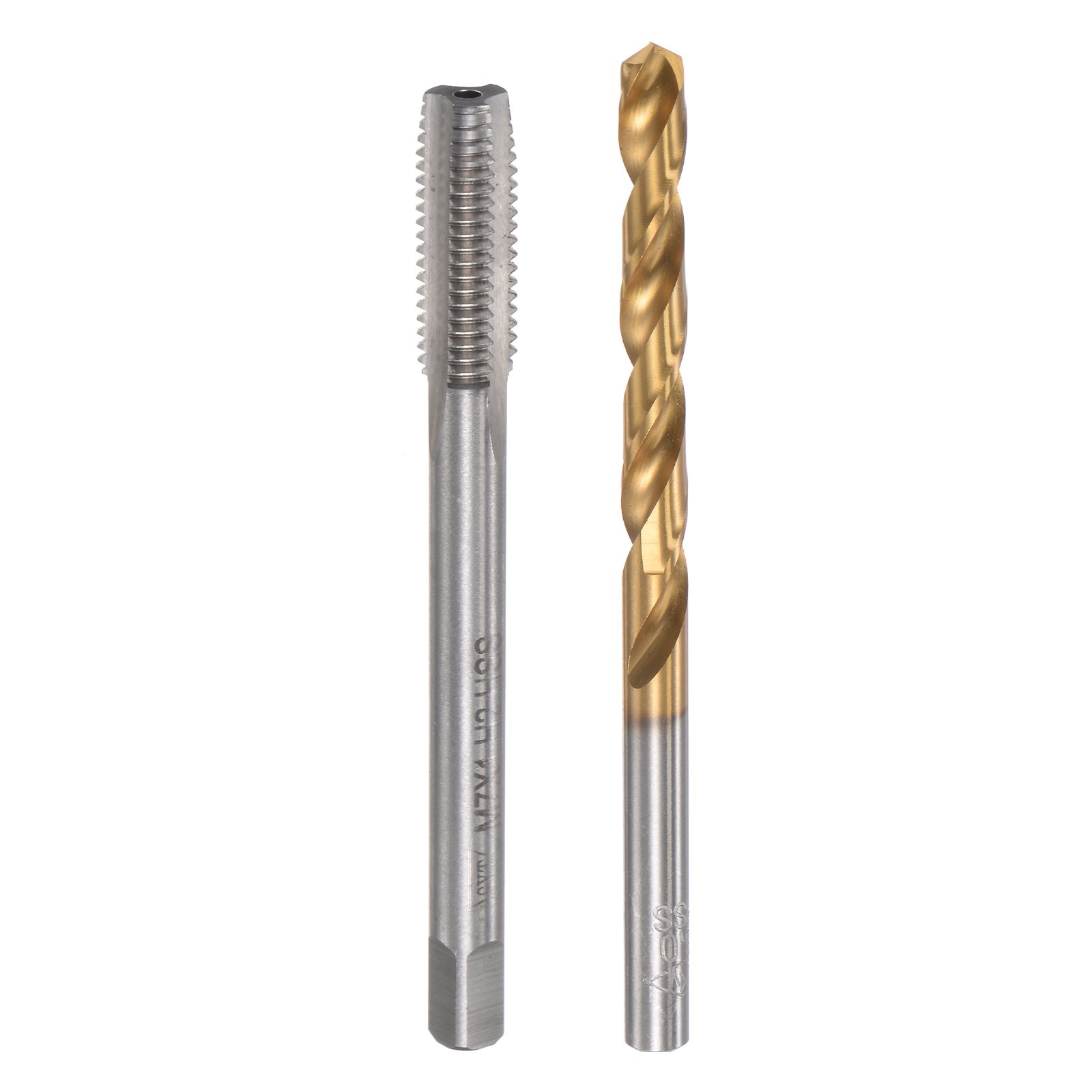 M7x1 Straight Flute Tap 6.0mm Drill Bit High Speed Steel Titanium Plated