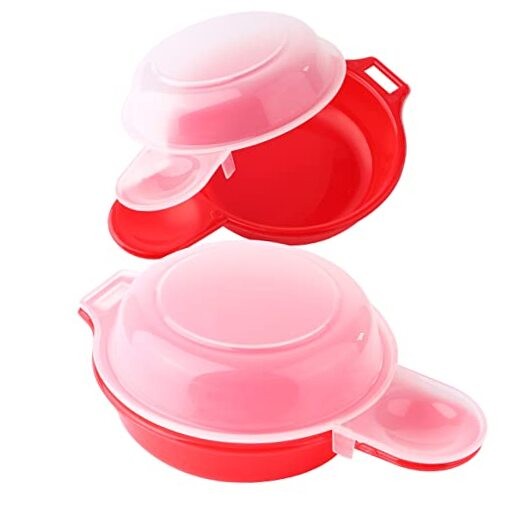 2 sets Microwave Egg Cooker,1 Minute Fast Egg Hamburg Omelet Maker Kitchen