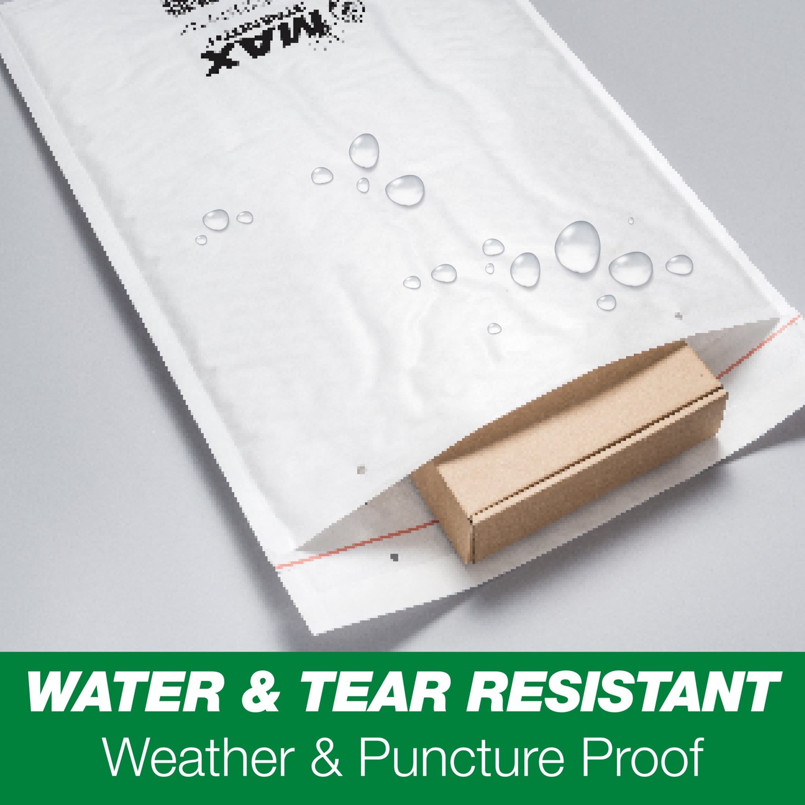 Poly Bubble Mailers #2, 8.5" x 11", Solid White Shipping Mailing, 3 Pack