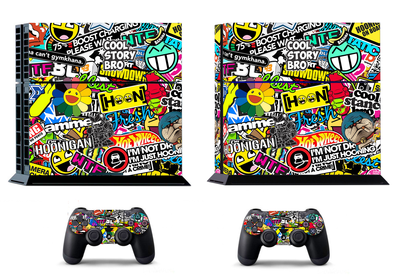 Bombing N262 Vinly Skin Sticker for Sony PS4 PlayStation 4 & 2 controller skins