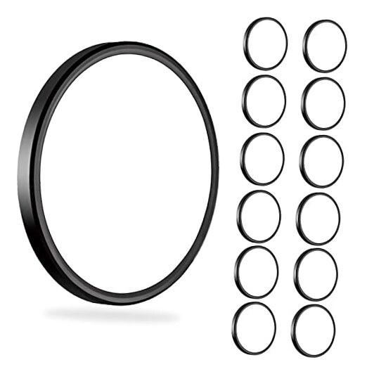 12Pack 3200lm LED Flush Mount Ceiling Light, Super 12in-12Pack(5000K) Black
