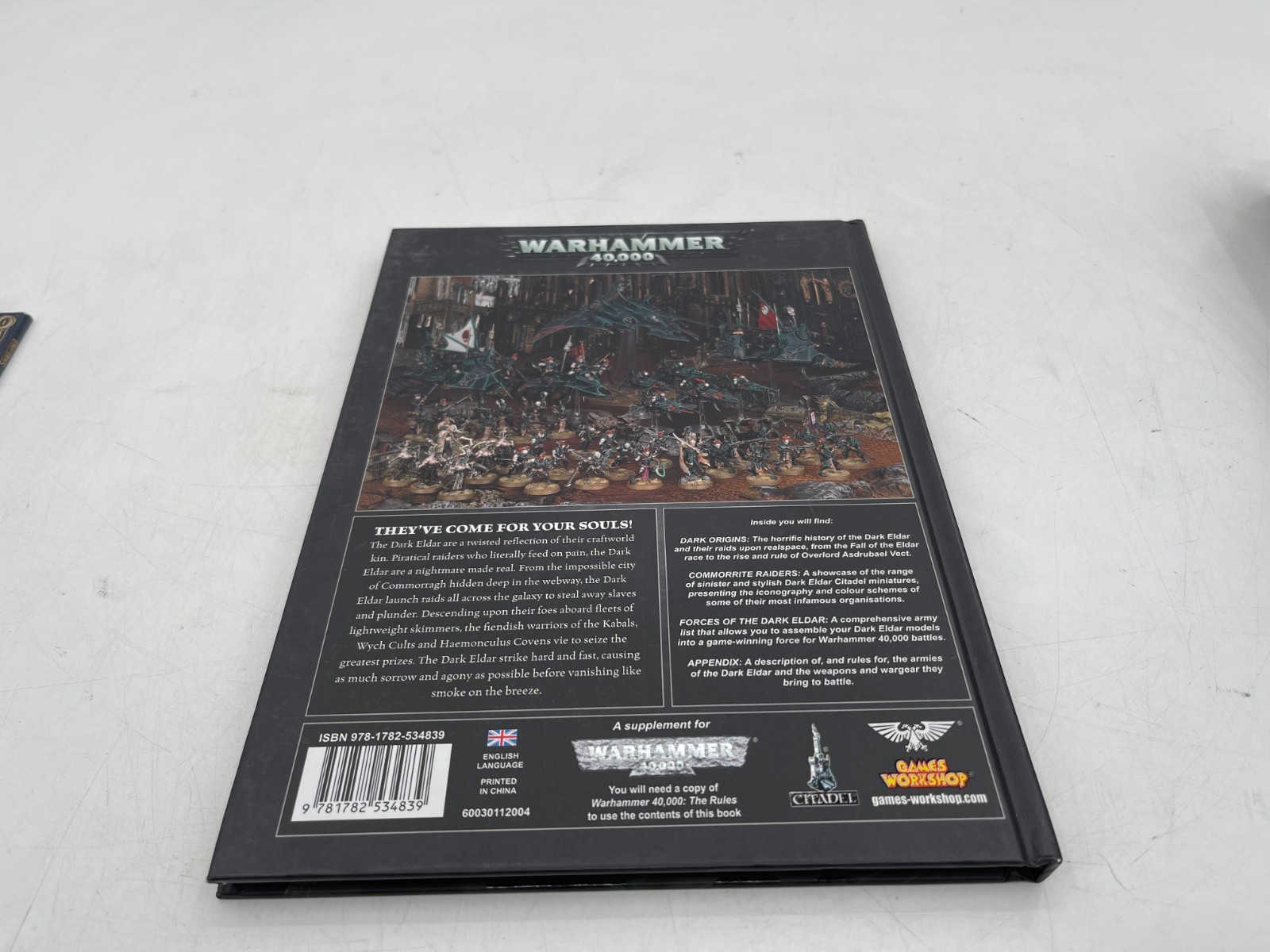 Warhammer 40K Dark Eldar Codex 2014 Hardcover