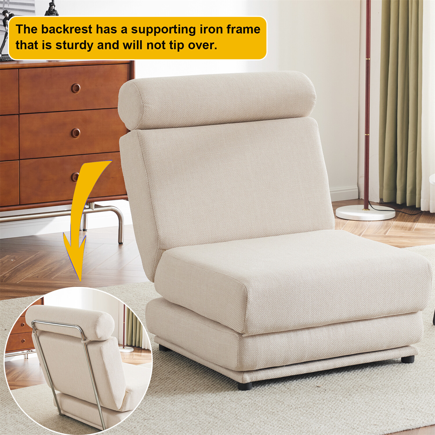 Convertible Sleeper Sofa Bed Floor Couch Single Sofa Chairs Folding Sofa Bed